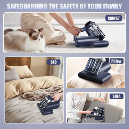 🔥 Mattress Vacuum Cleaner for Dust Mites & Allergens – UV-C Light, Hot Air, 18KPa Powerful Suction & Deep Cleaning Technology 🛏️✨
